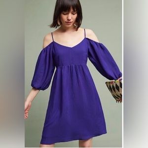 Anthropologie Moulinette Soeurs off the shoulder balloon sleeve dress